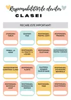 previzualizare - Responsabilitățile elevilor la clasa - Pagina de copertă