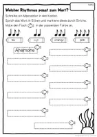 Vorschau - Unterrichtsreihen - Rhythmus üben mit Meerestieren – Arbeitsblätter mit Lösungen für Musik Klasse 1–4 - Seite 3