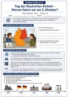 Vorschau - Arbeitsblätter - Tag der Deutschen Einheit: Warum feiern wir am 3. Oktober? – Arbeitsblatt mit Zeitstrahl, Bildstationen & Lösungen für Klasse 5–8 - Seite 1