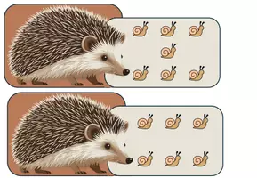 Vorschau - Arbeitsblätter - Zahlen bis 10 lernen: Igel & Schnecken zählen | Mengen zuordnen & Strichlisten | Mathe Klasse 1 - Seite 3