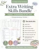 Vorschau - Arbeitsblätter - Englisch Schreibtraining Extra-Hilfen – Wortschatz, Operatoren, Helpful Words, Sentence Starters & (ZP & Abi) Prüfungsstrategien - Deckblatt