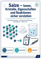 Vorschau - Arbeitsblätter - Salze – Ionen, Kristalle, Eigenschaften und Reaktionen sicher verstehen - Seite 1