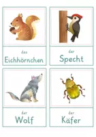 Vorschau - Spiele - Waldtiere – Wort- und Bildkarten | Tiere im Wald | 35 Tiere mit Artikel & Silbenschrift | differenziert Kita bis Klasse 2 | DaZ - Seite 1
