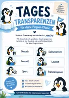 Vorschau - Präsentationen/Tafelbilder - Tagestransparenz Pinguin - Pinguinklasse - Deckblatt