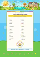 Vorschau - Arbeitsblätter - Zoo Garderoben Bilder Schilder Basteln Motive - Deckblatt