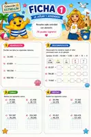 Vista previa - Unidades / Secuencias / Situaciones de Aprendizaje - 2 Fichas del cuadernillo de quinto de repaso matemáticas Estrellín. - página 2