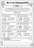 Vorschau - Arbeitsblätter - Kalendergeschichten Klasse 7 | Steckbrief - Seite 2