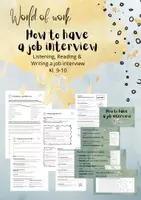 Vorschau - Arbeitsblätter - How to have a job interview in English - Listening, Reading, Writing - Deckblatt