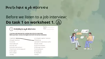 Vorschau - Arbeitsblätter - How to have a job interview in English - Listening, Reading, Writing - Seite 2