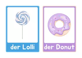 Vorschau - Bildkarten - Lernkarten Süßspeisen - Seite 1