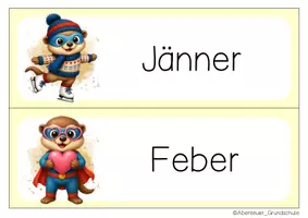Vorschau - Anderer Materialtyp - Otterklasse Tafelkalender Klassentier Otter - Seite 2