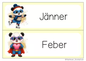 Vorschau - Anderer Materialtyp - Pandaklasse Tafelkalender Klassentier Panda - Seite 2
