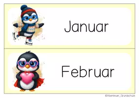 Vorschau - Anderer Materialtyp - Piguinklasse Tafelkalender Klassentier Piguin - Seite 1