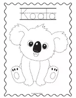 Vista previa - Hojas de trabajo - Dibujos para trazar y colorear de animales. - Portada