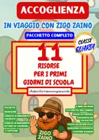 anteprima - Materiale di supporto/inclusione - ACCOGLIENZA CLASSE QUARTA – IL VIAGGIO DI ZIGO ZAINO - Pagina di copertina