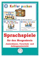 Vorschau - Spiele - Sprachspiele für den Morgenkreis... für Juniorklasse, Vorschule und Anfangsunterricht - Deckblatt