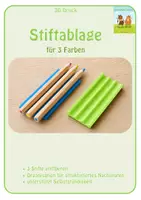 Vorschau - Fördermaterial/Inklusion - 3D Stiftablage: Strukturiertes Nachspuren - Deckblatt