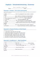 Vorschau - Arbeitsblätter - Englisch Schularbeitstraining – Grammar & Vocabulary - Seite 1
