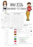 Vorschau - Arbeitsblätter - Rätselheft Weltmeisterschaft 2026 1./2. Klasse - Deckblatt
