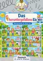 Vorschau - Arbeitsblätter - Bildergeschichten Klasse 3/4 | Das heruntergefallene Eis - Deckblatt