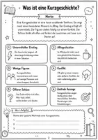 Vorschau - Arbeitsblätter - Kurzgeschichten Klasse 8 | Steckbrief - Seite 2