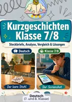 Vorschau - Arbeitsblätter - Kurzgeschichten Klasse 8 | Steckbrief - Deckblatt