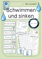 Vorschau - Stundenentwürfe - Schwimmen und sinken: Unterrichtseinheit mit Experimenten - Deckblatt