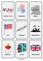 Vorschau - Spiele - Begriffskarten Englisch Fourth of July - Don't say it, explain it! - Seite 1