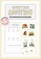 Vorschau - Spiele - Rechenspaziergang: Schriftliche Addition (mit Übertrag) - Deckblatt