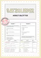 Vorschau - Arbeitsblätter - Satzglieder: Arbeitsblätter - Deckblatt