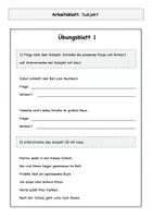 Vorschau - Arbeitsblätter - Satzglieder: Arbeitsblätter - Seite 2