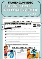 Vorschau - Stundenentwürfe - Fragen zum Video: Der Künstliche Intelligenz‑Check Jg. 3-6 - Deckblatt