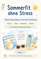 Vorschau - Arbeitsblätter - Sommerfit ohne Stress – Fördermappe für die letzten Schulwochen 54 ruhige Arbeitsblätter für Grundschule, Förderschule & Inklusion - Deckblatt
