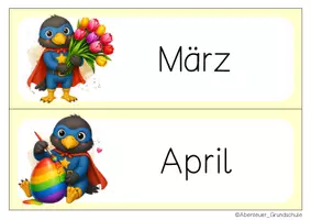 Vorschau - Anderer Materialtyp - Rabenklasse Tafelkalender Klassentier Rabe - Seite 3
