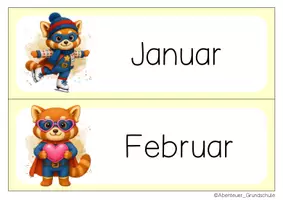Vorschau - Anderer Materialtyp - Roter Panda Tafelkalender - Seite 1