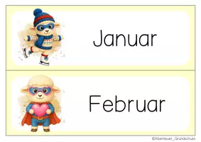 Vorschau - Anderer Materialtyp - Schafklasse Tafelkalender Klassentier Schaf - Seite 1
