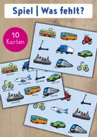Vorschau - Arbeitsblätter - DaF DaZ Wortschatzspiele | A1 - Seite 1