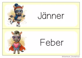 Vorschau - Anderer Materialtyp - Zebraklasse Tafelkalender Klassentier Zebra - Seite 2