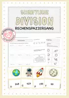 Vorschau - Arbeitsblätter - Rechenspaziergang: Schriftliche Division - Deckblatt