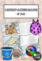 Vorschau - Arbeitsblätter - Lesespaziergang Klasse 1 + 2 – Am Strand (Lesetraining) - Deckblatt
