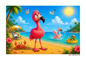Aperçu - Affichage - Rosito le flamant rose qui n'aime pas l'été - Page 1