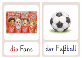 Vorschau - Arbeitsblätter - DaZ: Thema Fußball Einstiegsmaterial - Seite 1