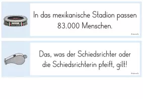 Vorschau - Arbeitsblätter - Laufdiktat/Schleichdiktat Fußballweltmeisterschaft - Seite 1