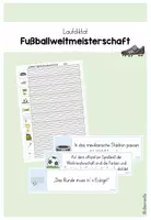 Vorschau - Arbeitsblätter - Laufdiktat/Schleichdiktat Fußballweltmeisterschaft - Deckblatt