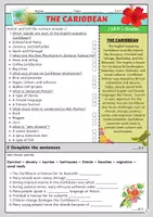 Vorschau - Arbeitsblätter - Worksheet (Caribbean) - Deckblatt