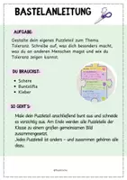 Vorschau - Mal- und Bastelvorlagen - Toleranz-Puzzle für die Klassengemeinschaft - Seite 1