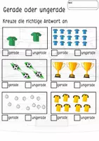 Vorschau - Arbeitsblätter - 🌟 Fußball Weltmeisterschaft – GERADE & UNEGRADE Zahlen 🌟 - Seite 2