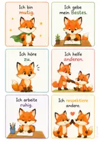 Vorschau - Bildkarten - Motivationskarten Fuchs - Seite 1