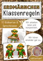 Vorschau - Anderer Materialtyp - Klassenregeln Erdmännchenklasse Klassentier Erdmännchen - Deckblatt