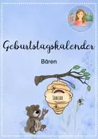 Vorschau - Mal- und Bastelvorlagen - Geburtstagskalender Bären - Deckblatt